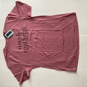 Simply Southern Short Sleeve T-Shirt // Lighthouse Plumrose